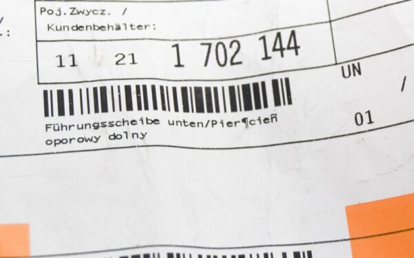 BMW X5 E53 Lower Crankshaft Guide Washer 11211702144 1702144 NEW ORIGINAL
