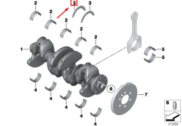 MINI COOPER R56 Upper Engine Crankshaft Guide Disc 11217594889 NEW - Image 5