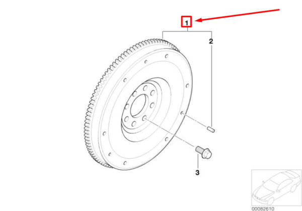 MINI CONVERTIBLE R52 FLYWHEEL 11227535599 7535599 NEW GENUINE - Image 5