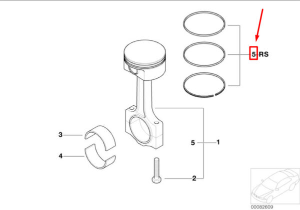 NEW GENUINE OEM 11257508555 7508555