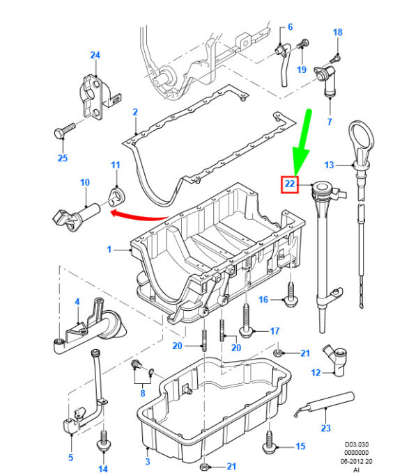 NEW FORD FOCUS MK1 OIL LEVEL INDICATOR TUBE YS6Q-6K815-AC 1135444 ORIGINAL - Image 3