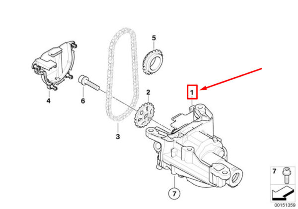 NEU MINI CABRIO R57 MOTORÖLPUMPENBAUGRUPPE 7614358 11417614358 ORIGINAL - Image 4
