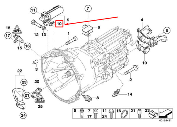 BMW 3 E90 transmission oil pump seal 7836233 11417836233 NEW ORIGINAL - Image 4