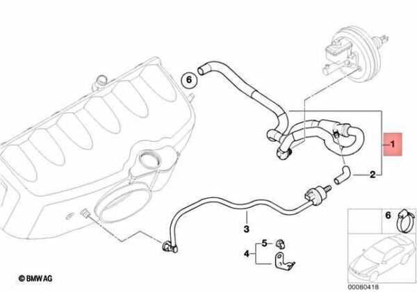 BMW E46 11617831663 Vacuum Control Suction Pump - Image 4