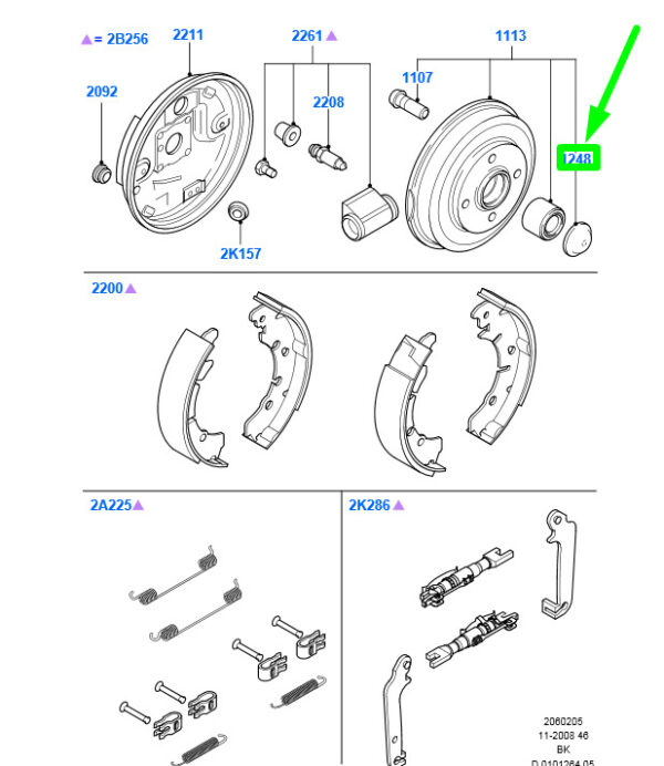 NEU ORIGINAL OEM 1206923 89FB-1248-AC NEW FORD FIESTA WS MK5 WHEEL BEARING REAR DUST GREASE CAP 1206923 ORIGINAL