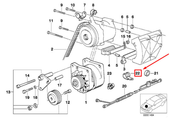 BMW 5 E39 hose mount terminal 1305028 12141305028 NEW ORIGINAL - Image 5