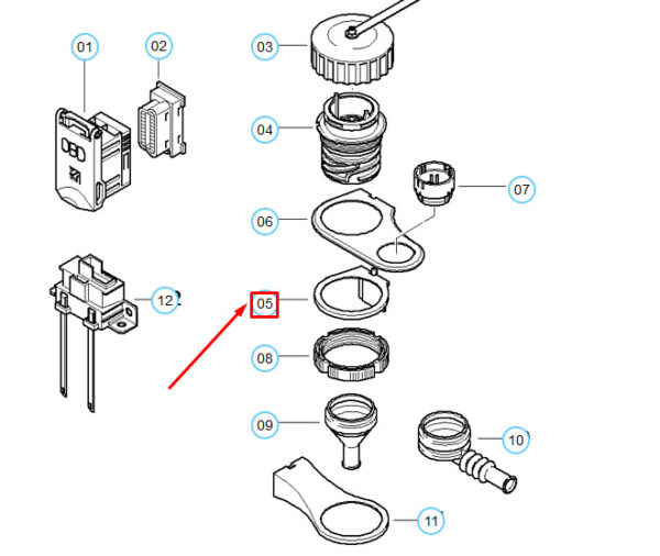 BMW 3 E46 diagnostic connector mount 12521714344 NEW REAL - Image 4