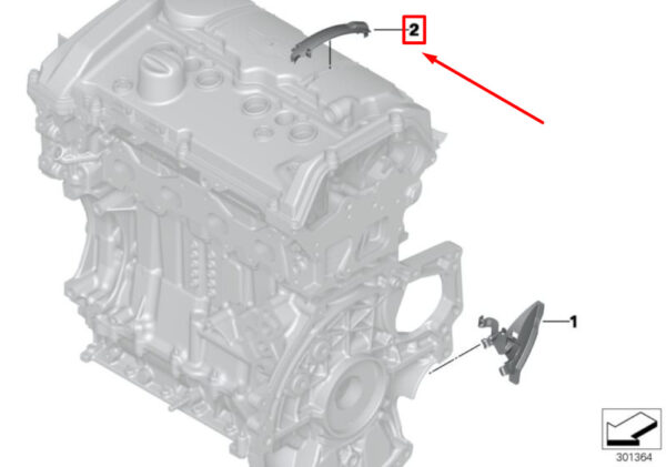 Mini Coupe R58 Motor Cable Channel 12527618548, Original Part - Image 5