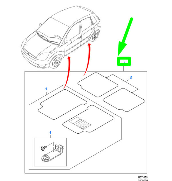NEW GENUINE OEM 1314316 NEW FORD FUSION JU FLOOR MAT SET LHD 1314316 2N1J-A13010-ECYYG4 ORIGINAL
