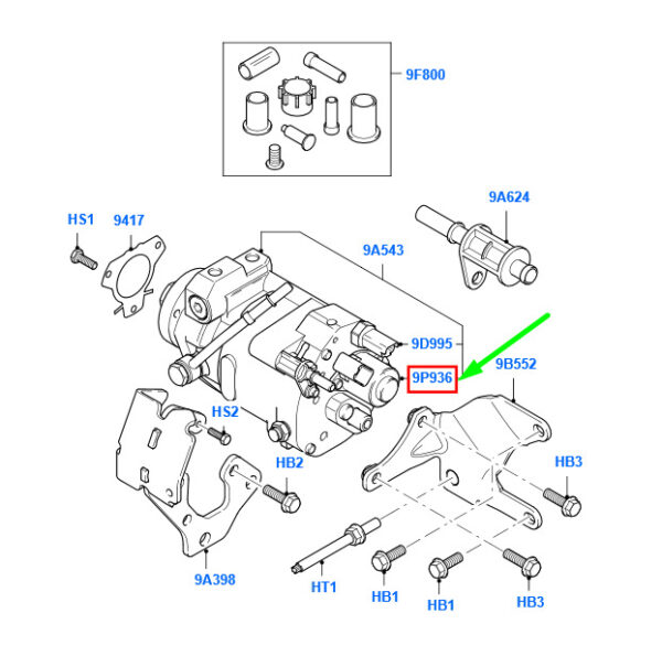 NEW GENUINE OEM 1329098 NEW FORD MONDEO MK3 FUEL INJECTION PUMP VALVE ASSY 1329098 4S4Q-9G586-AA