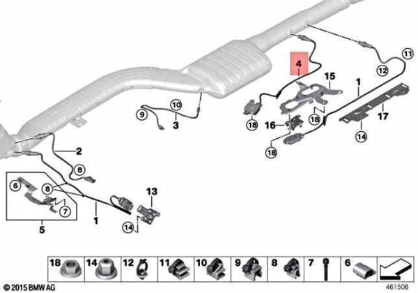 ORIGINAL BMW 5 F10 7 F02 8 G14 X3 G01 PM Sensor 13628582025 - Image 4