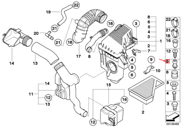 NEW GENUINE OEM 13727555907