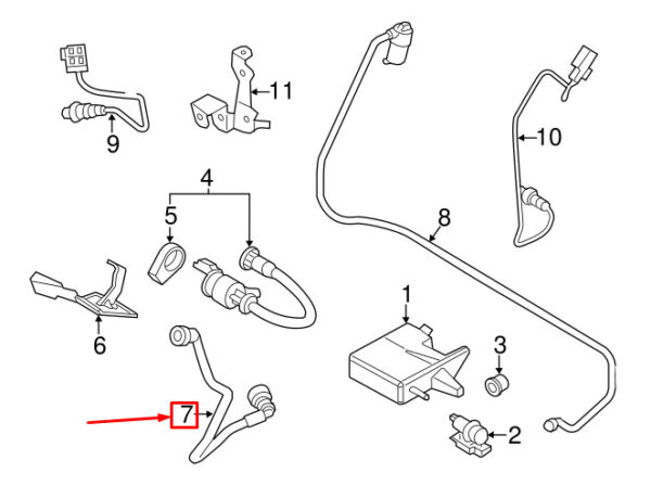 MINI PACEMAN R61 FUEL TANK VENT PIPE 9800681 13909800681 NEW GENUINE - Image 4