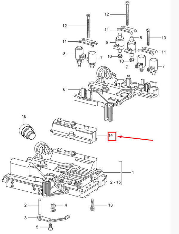 Porsche Carera 911 997 valve body cover 1402710782 NEW ORIGINAL