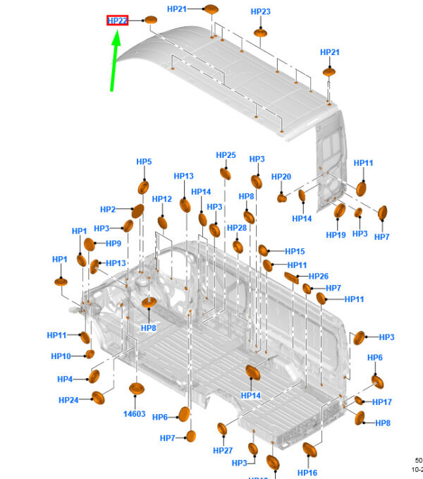 NEW FORD TRANSIT MK4 BODY CONNECTOR 1429944 W712188-S300 ORIGINAL - Image 3
