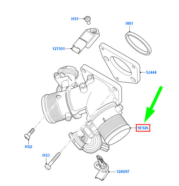 NEW GENUINE OEM 1444851 NEW FORD C-MAX MK2 THROTTLE BODY 6G9Q-9E926-AE 1444851 ORIGINAL