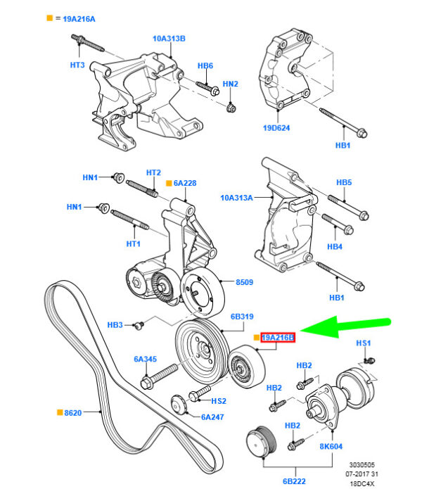 2T1Q-19A216-BB 1473383