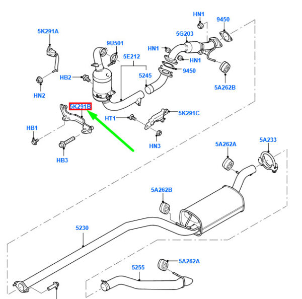 NEW GENUINE OEM 1478569 NEW FORD FOCUS MK2 EXHAUST PIPE FRONT MOUNT BRACKET 1478569 ORIGINAL