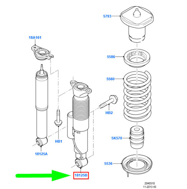 NEW FORD GALAXY MK2 REAR SHOCK ABSORBER 1481674 6G91-18K077-FAH ORIGINAL - Image 3