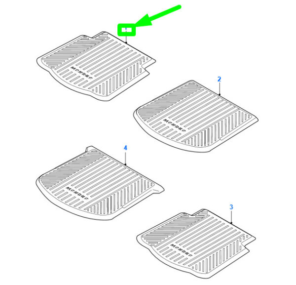 FORD MONDEO MK4 REAR RUBBER BOOT LINER MAT 1493067 NEW GENUINE - Image 5