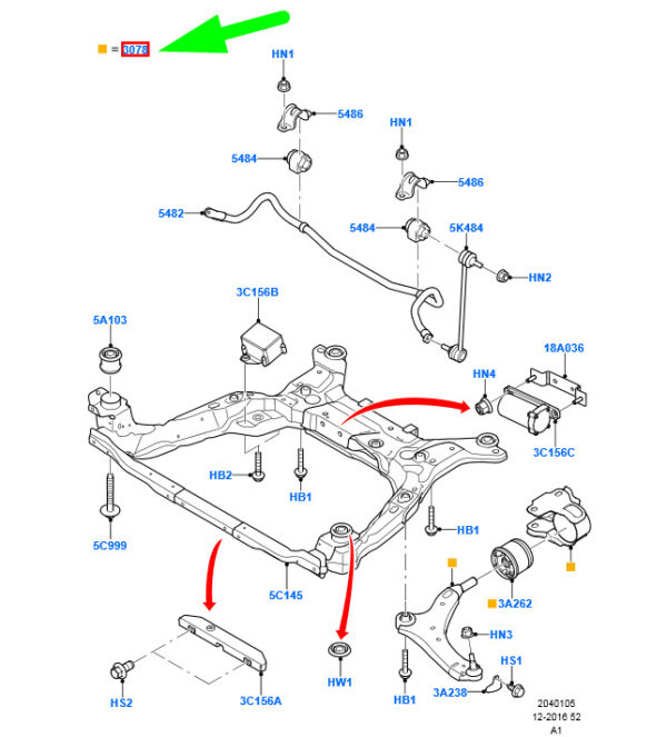NEW FORD GALAXY MK2 FRONT RIGHT LOWER WISHBONE ARM 7G9N-3A052-BB 1507181 - Image 3