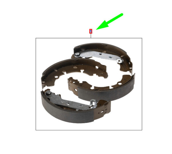 NEW FORD TRANSIT CONNECT MK1 REAR BRAKE SHOES KIT 1511233 2T1J-2200-AB ORIGINAL - Image 3