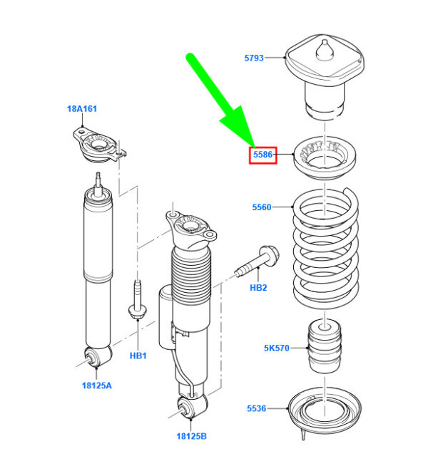 NEW GENUINE OEM 1521249 NEW FORD GALAXY MK2 REAR SPRING RUBBER PAD 6G91-5599-BAA 1521249 ORIGINAL