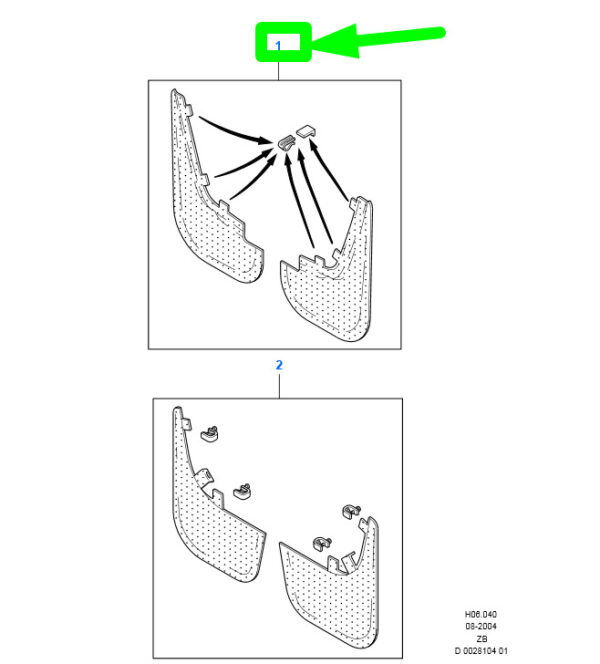 NEW GENUINE OEM 1572963 NEW FORD FUSION JU REAR MUDGUARD FLAP KIT 1572963 2N1J-16D588-AC ORIGINAL