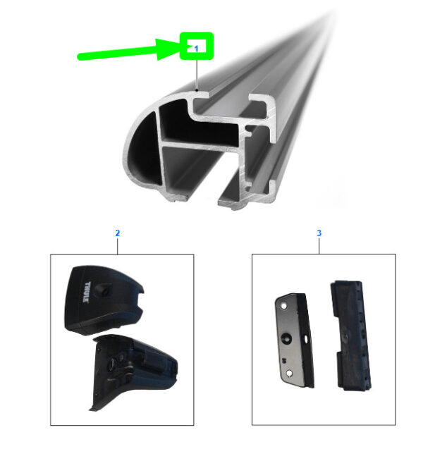 NEW FORD TOURNEO COURIER ROOF RACK KIT A66SX-55A062-GA 1582847 ORIGINAL - Image 3