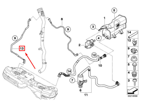 BMW 3 E90 onboard diagnostic cable 16126765749 6765749 NEW ORIGINAL - Image 4