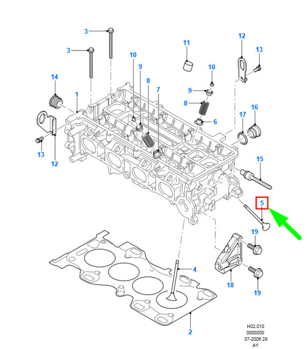 NEW FORD MONDEO MK3 EXHAUST VALVE 1S7G-6505-D7F 1675265 ORIGINAL - Image 3