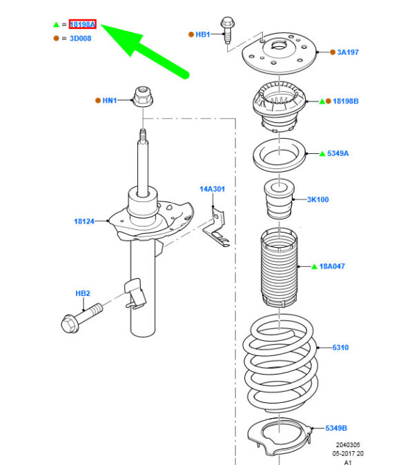 NEW FORD GALAXY MK2 FRONT SUSPENSION TOP STRUT BEARING KIT 1679526 ORIGINAL - Image 3