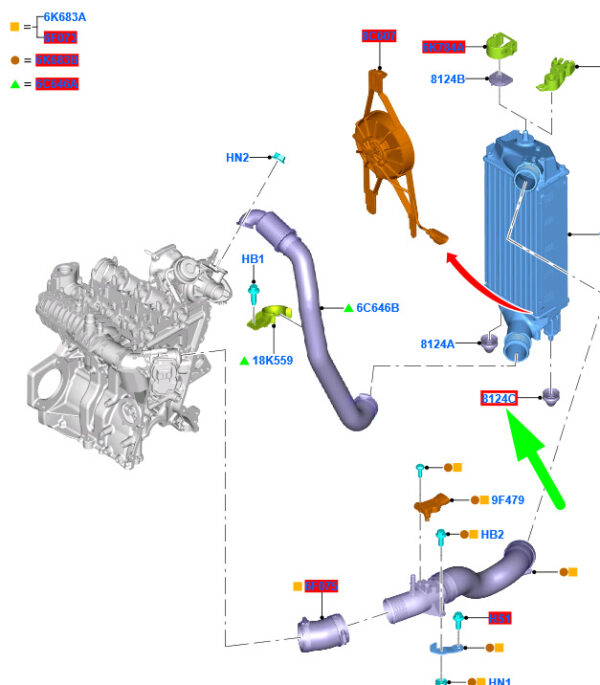 1684991 8V61-8B204-BA