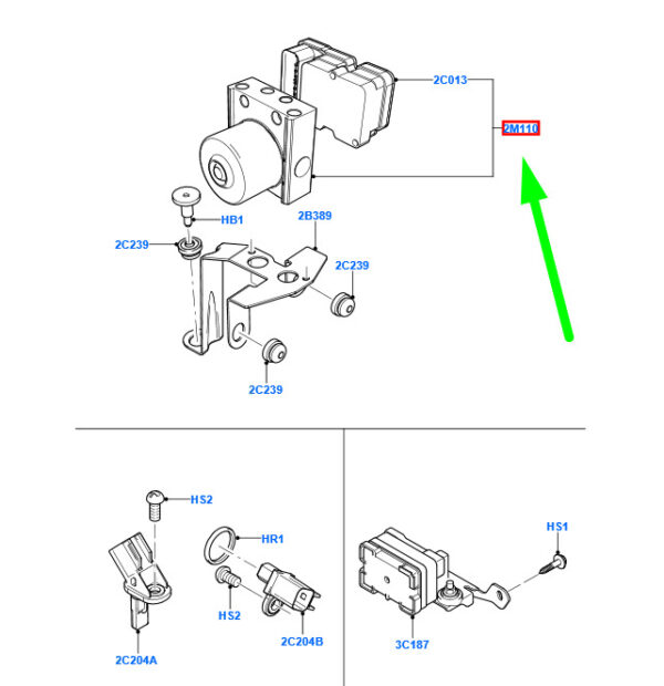 NEW GENUINE OEM 1692806 NEW FORD FOCUS MK2ABS CONTROL UNIT 1692806 8M51-2C405-FA ORIGINAL