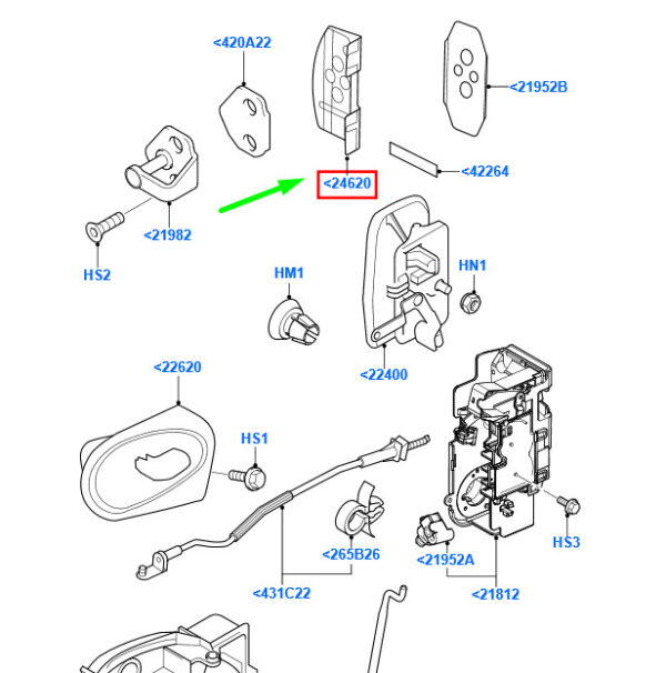 NEW GENUINE OEM 1707112 NEW FORD TRANSIT MK3 FRONT LEFT DOOR LOCK REINFORCEMENT BRACKET 1707112 ORIGINAL