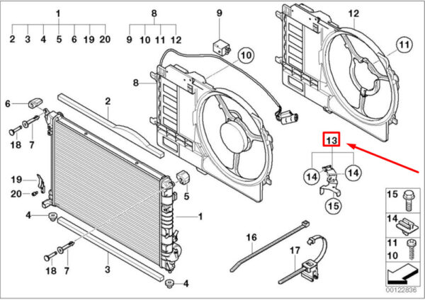 NEW GENUINE OEM 17107514009 7514009