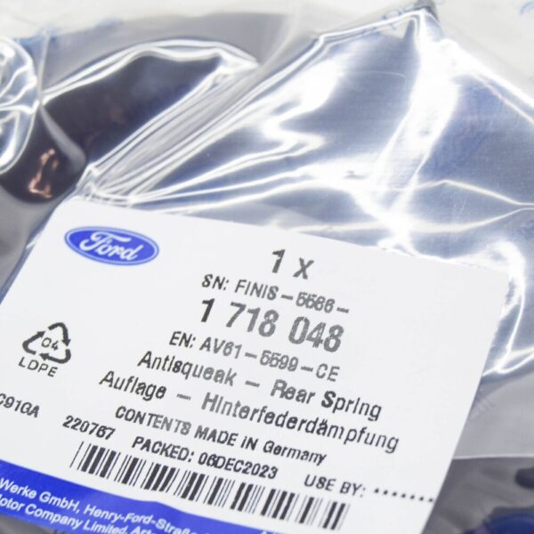 FORD GRAND C-MAX MK2 Rear Spring Antisqueak Pad 1718048 NEW GENUINE - Image 6
