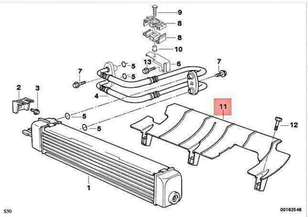 Air Strain BMW E36 3' 1992 1999 Original 17212227344 - Image 4