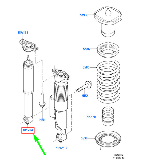 NEW FORD GALAXY MK2 REAR SHOCK ABSORBER 1746169 6G91-18080-FAG ORIGINAL - Image 3