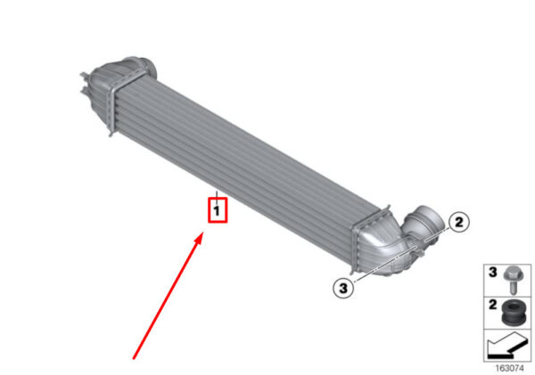 MINI COOPER S CONVERTIBLE R57 intercooler radiator 2751277 17512751277 NEW REAL - Image 4