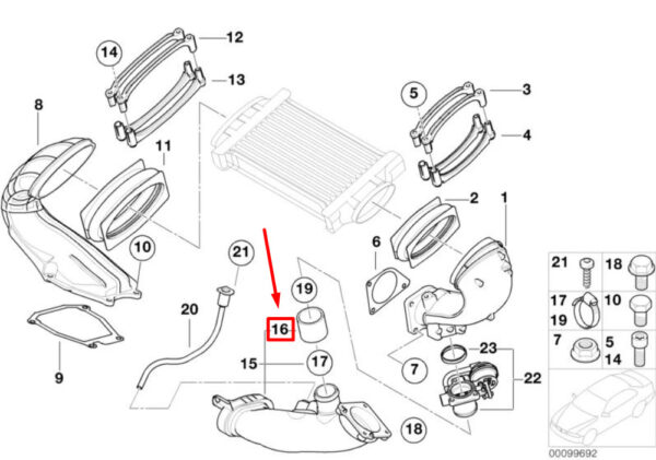 NEW GENUINE OEM 17517541463 7541463