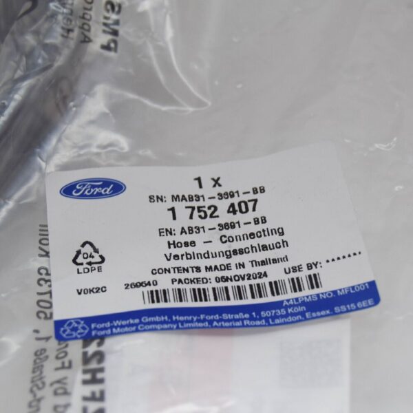 FORD RANGER T6 MK3 Power Steering Connecting Hose LHD 1752407 NEW GENUINE - Image 6