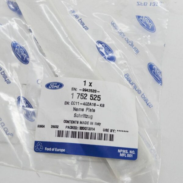 FORD TRANSIT MK3 140 T300 NAME PLATE 1752525 CC11-402A16-KB NEW GENUINE - Image 6