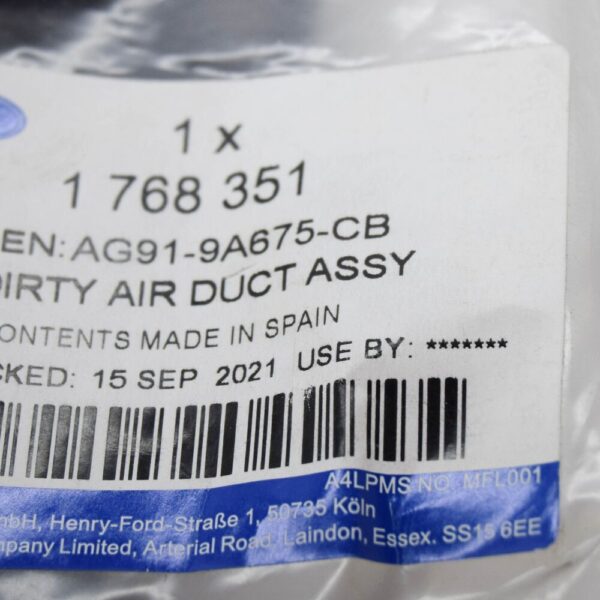FORD MONDEO MK4 AIR CLEANER INTAKE TUBE AG91-9A675-CB 1768351 NEW GENUINE - Image 6