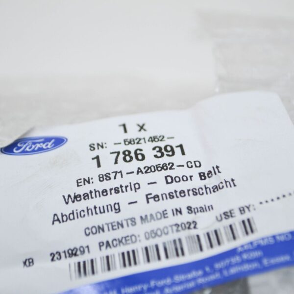Ford Mondeo IV BA7 Window Belt Gasket Strip Front Right 1786391 NEW - Image 6