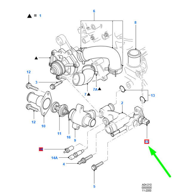 NEW GENUINE OEM 1802332 NEW FORD MONDEO MK3 ENGINE COOLANT TEMPERATURE SENSOR 1802332 ORIGINAL