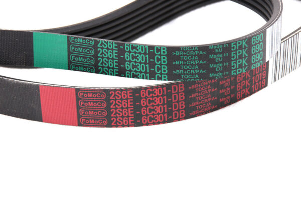NEW FORD FIESTA WS MK5 DRIVE BELTS KIT 2S6E-6D314-AD 1829195 ORIGINAL - Image 3