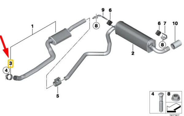NEW ORIGINAL OEM 18308632361