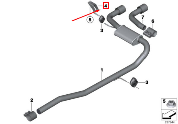 NEW GENUINE OEM 18309801973
