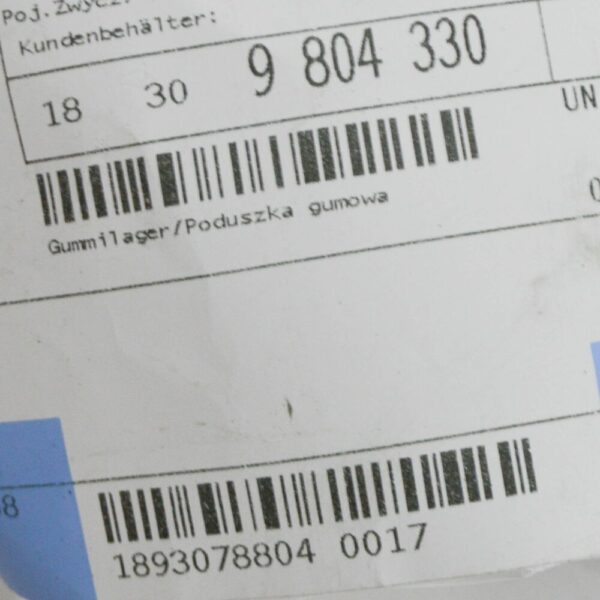 MINI COUNTRYMAN R60 Mid Pipe Rubber Mount 18309804330 9804330 NEW GENUINE
